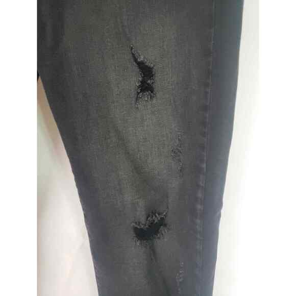 KanCan Mid Rise Ankle Skinny Black Distressed Jeans sz. 30"W 4012 - Picture 2 of 6